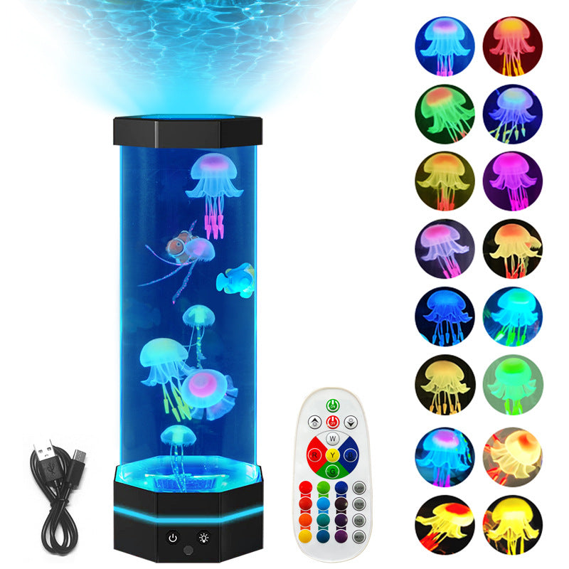 Jellyfish Lava Lamp Projector Lamp Decor