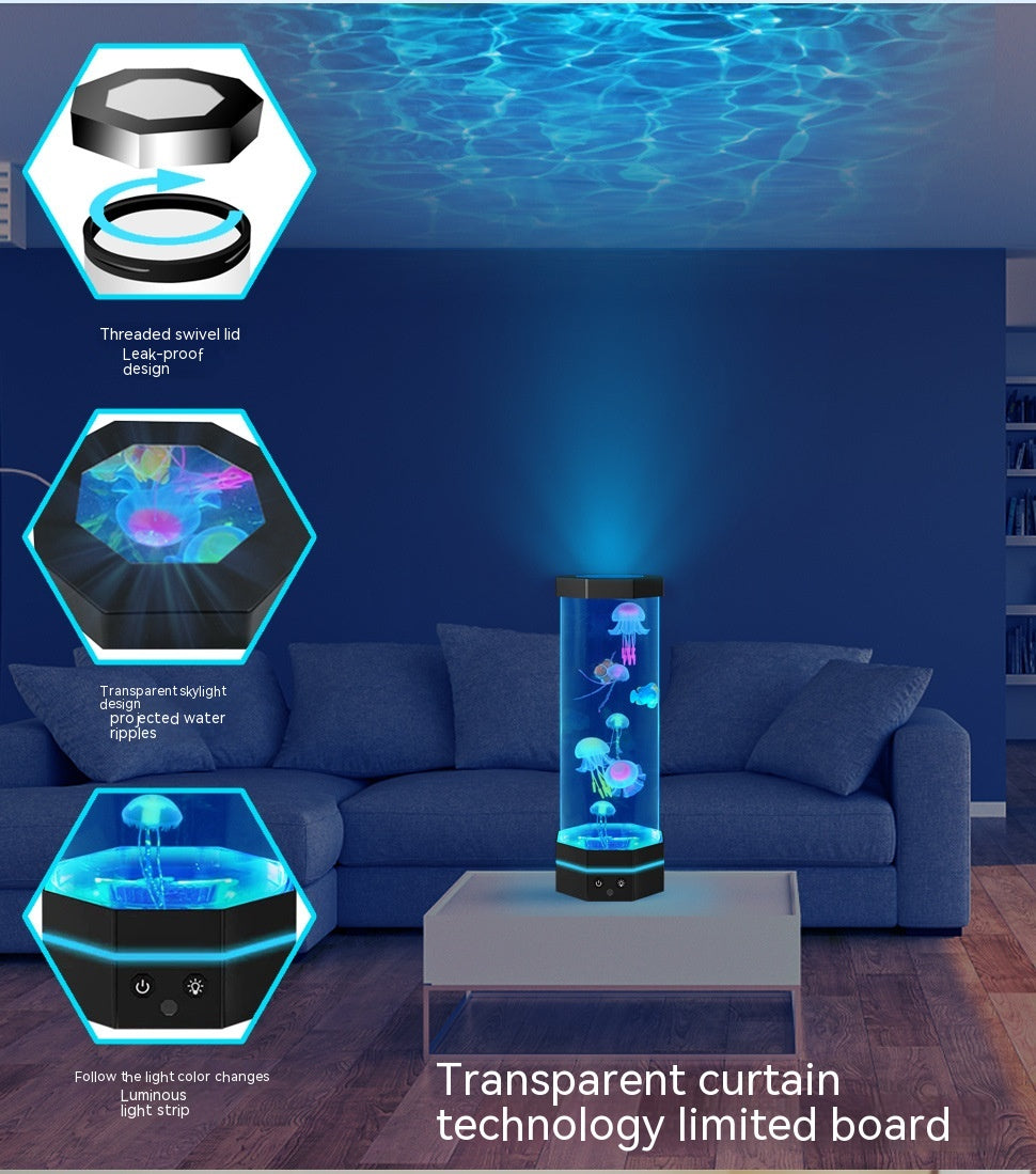 Jellyfish Lava Lamp Projector Lamp Decor