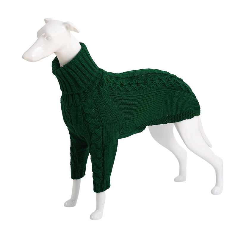 Winter Solid High Collar Dog Sweater Pet Products