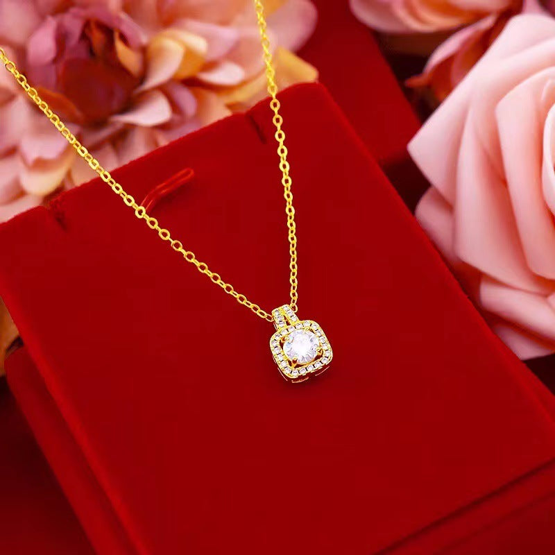 Fashion Jewelry Set Zircon Gem Pendant