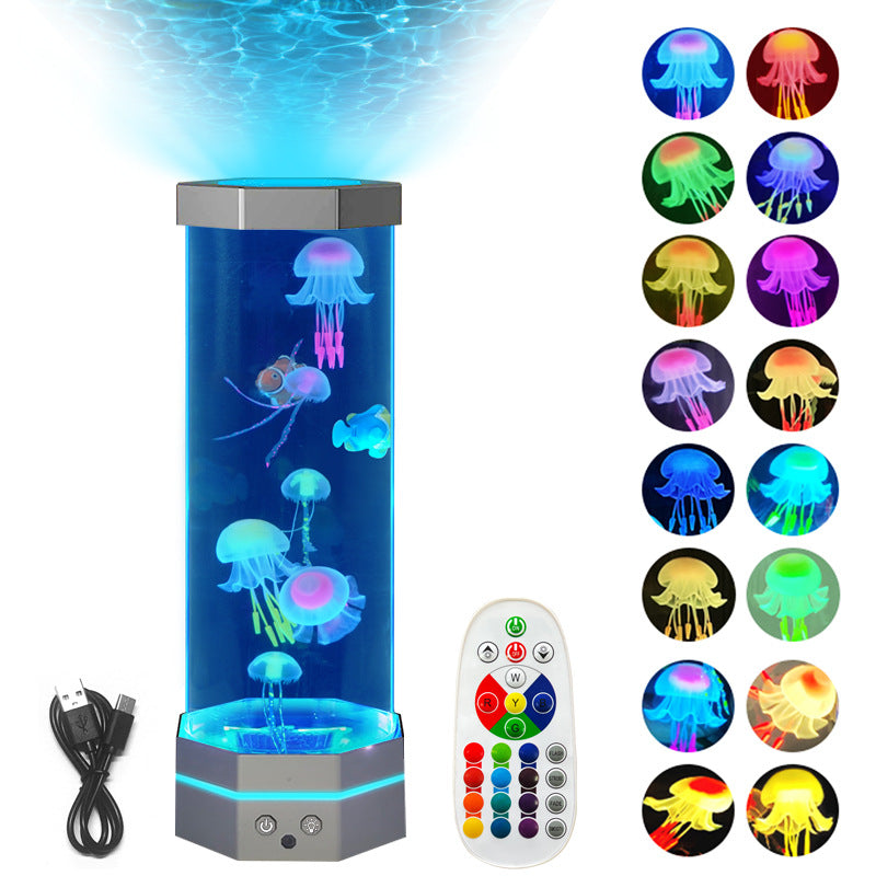 Jellyfish Lava Lamp Projector Lamp Decor